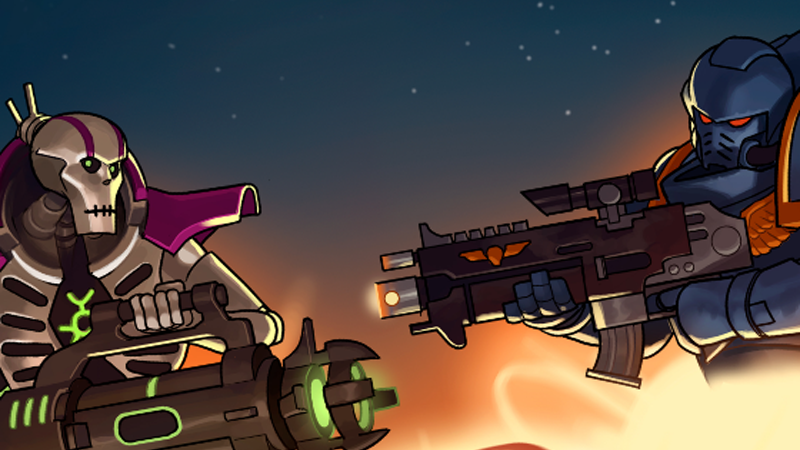 Seriously though, it’s weird how cute the Space Marines and Necrons look in this style!